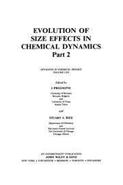 Couverture : Advances in Chemical Physics
