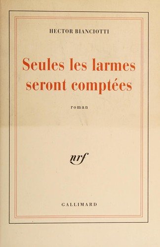 Couverture : Seules les larmes seront comptées