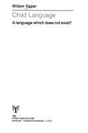 Couverture : Child Language
