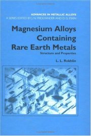 Couverture : Magnesium alloys containing rare earth metals