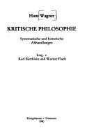 Couverture : Kritische Philosophie