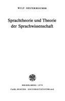 Couverture : Sprachtheorie und Theorie der Sprachwissenschaft