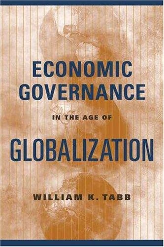 Couverture : Economic Governance in the Age of Globalization