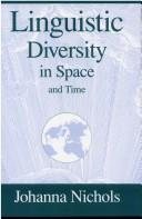 Couverture : Linguistic diversity in space and time