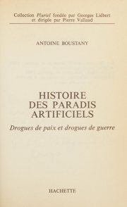 Couverture : Histoire des paradis artificiels
