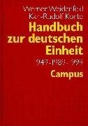 Couverture : Handbuch zur deutschen Einheit, 1949-1989-1999
