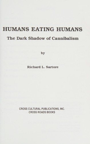 Couverture : Humans eating humans