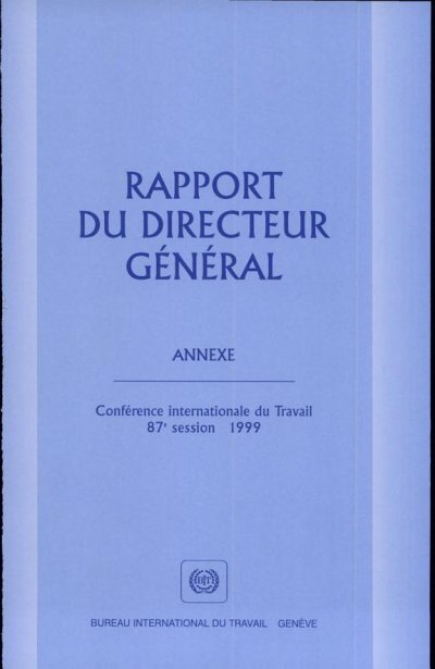 Couverture : Rapport du Directeur général