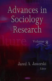 Couverture : Advances in sociology research