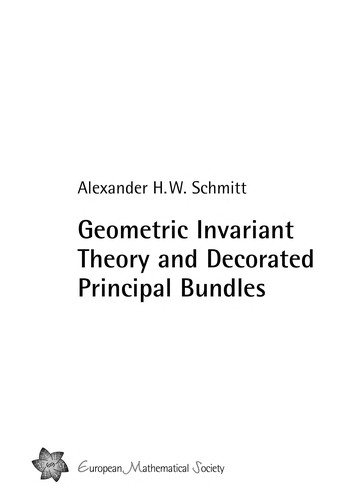 Couverture : Geometric invariant theory and decorated principal bundles