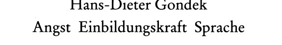 Couverture : Angst, Einbildungskraft, Sprache