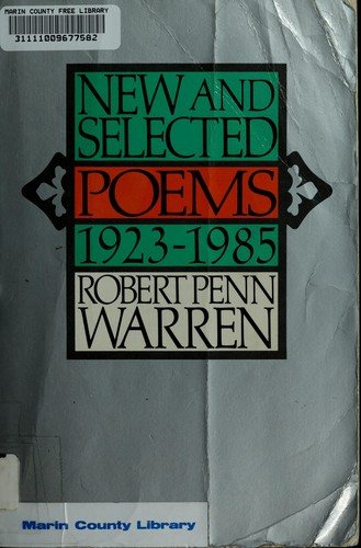 Couverture : New and selected poems, 1923-1985