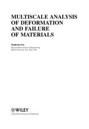 Couverture : Multiscale analysis of deformation and failure of materials