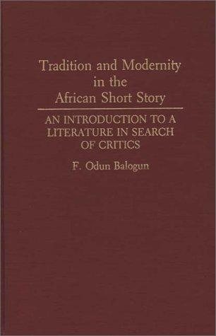 Couverture : Tradition and modernity in the African short story