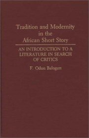 Couverture : Tradition and modernity in the African short story