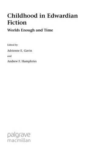 Couverture : Childhood in Edwardian fiction