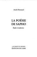 Couverture : La poésie de Sapho