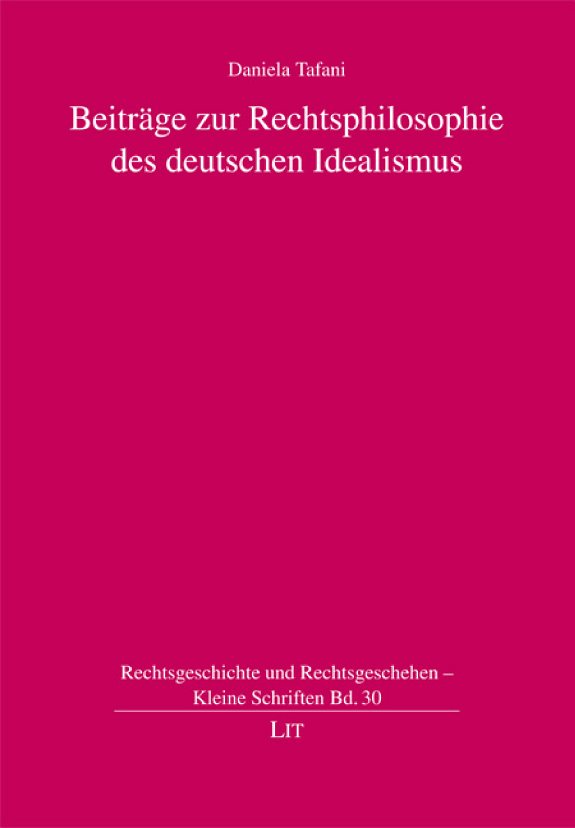 Couverture : Beiträge zur Rechtsphilosophie des deutschen Idealismus
