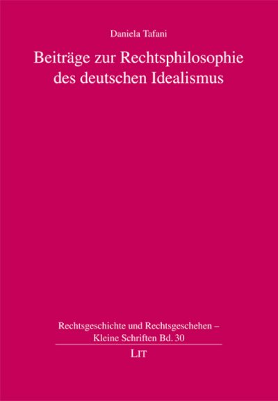 Couverture : Beiträge zur Rechtsphilosophie des deutschen Idealismus
