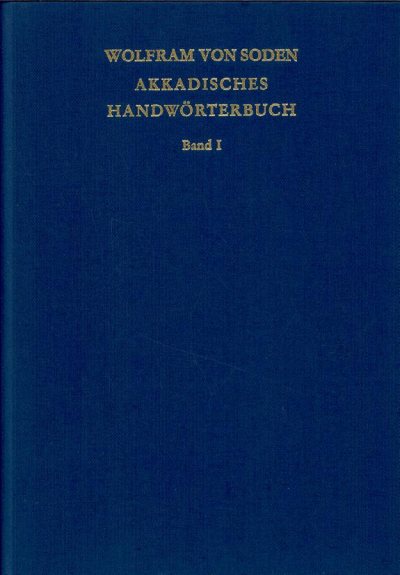 Couverture : Akkadisches Handworterbuch