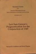 Couverture : Levi Ben Gerson's prognostication for the conjunction of 1345