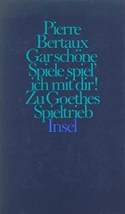 Couverture : Gar schöne Spiele spiel' ichmit dir!