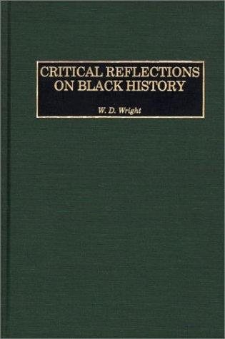 Couverture : Critical reflections on Black history