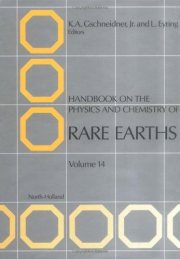 Couverture : Handbook on the physics and chemistry of rare earths
