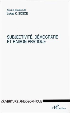 Couverture : Subjectivité, démocratie et raison pratique =