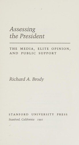Couverture : Assessing the president
