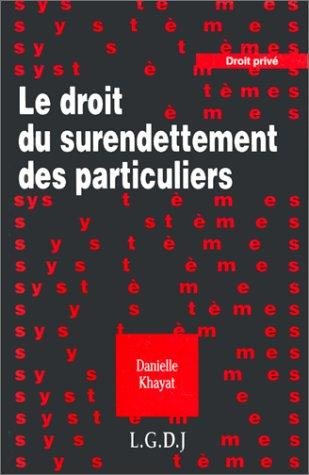 Couverture : Le Droit du surendettement des particuliers