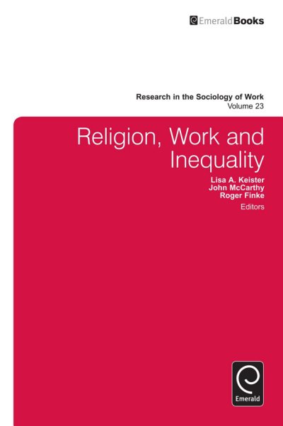 Couverture : Religion, Work, and Inequality