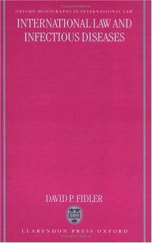Couverture : International law and infectious diseases