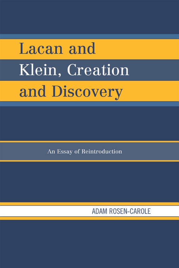 Couverture : Lacan and Klein