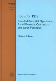 Couverture : Tools for Pde