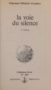 Couverture : La voie du silence