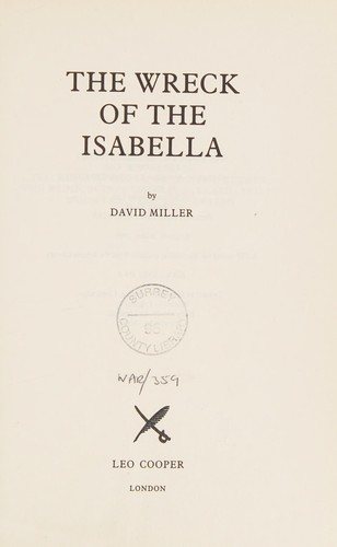 Couverture : The wreck of the Isabella
