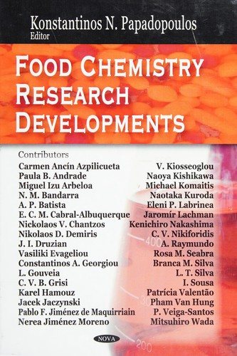 Couverture : Food chemistry research developments