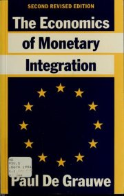 Couverture : The economics of monetary integration