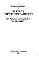 Couverture : Sartres Existenzerfahrung