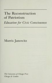 Couverture : The reconstruction of patriotism