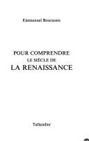 Couverture : Pour comprendre le siècle de la Renaissance