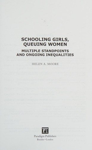 Couverture : Schooling girls, queuing women