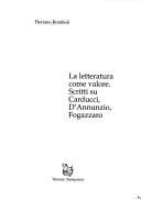 Couverture : La letteratura come valore