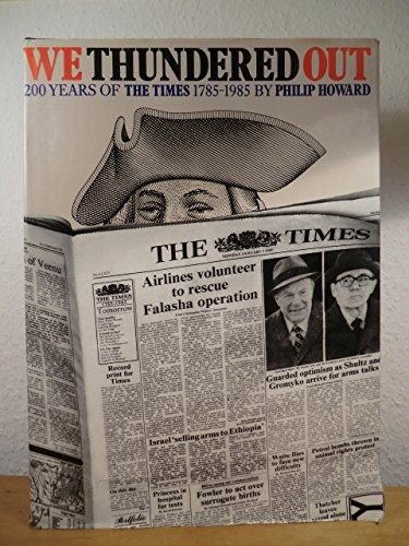 Couverture : We thundered out
