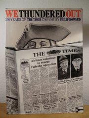 Couverture : We thundered out