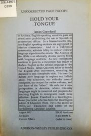 Couverture : Hold your tongue