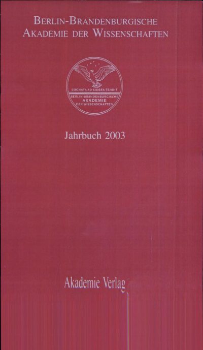 Couverture : Jahrbuch 2003