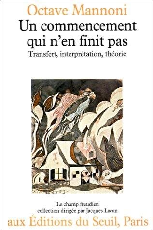 Couverture : Un commencement qui n'en finit pas