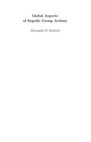 Couverture : Global aspects of ergodic group actions